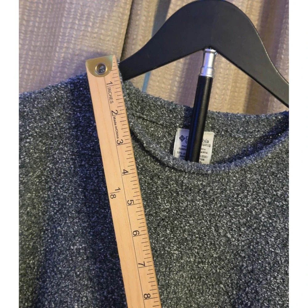 Columbia‎ Long Sleeve Gray Textured Knit Sweater Women's Size Large